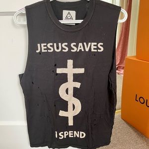 UNIF Size Small Muscle Tee with holes through out